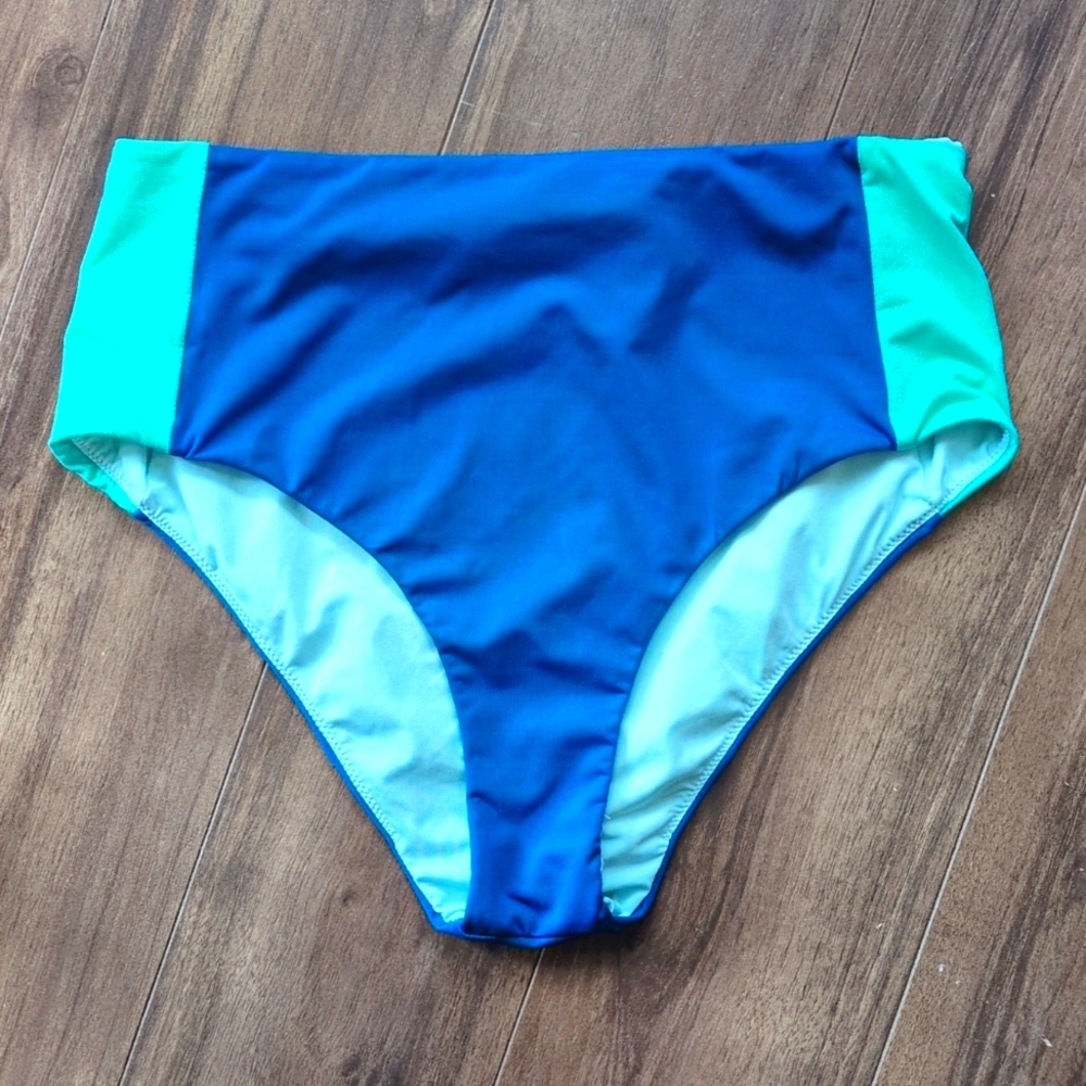 Carve Designs Blue and Green Bikini Bottom